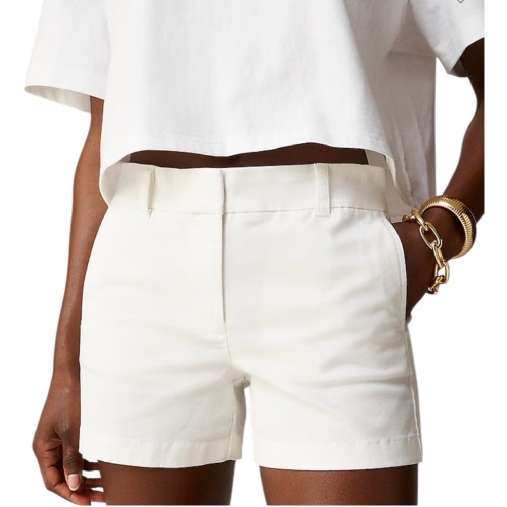 J. Crew Women’s 4” Inseam White Shorts